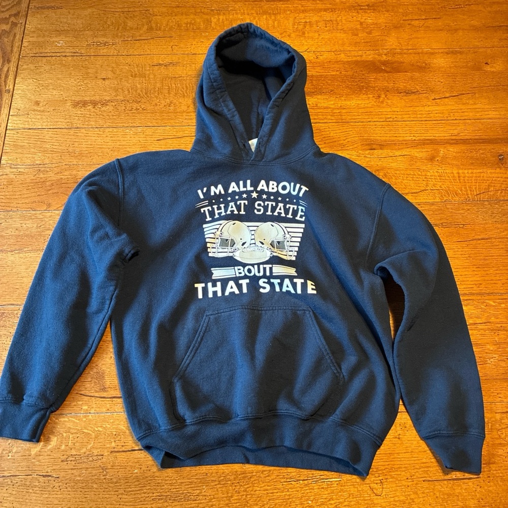 Penn State Footballl Gildan Blue Sweatshirt Hoodie